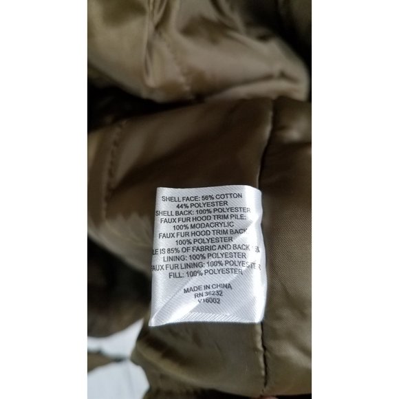 Centigrade Women's Sz. 2X Olive Parka Coat with Faux Fur Details NEW - Picture 8 of 12